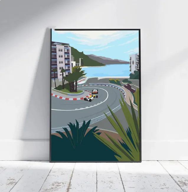 F1 Racing Canvas Art Print