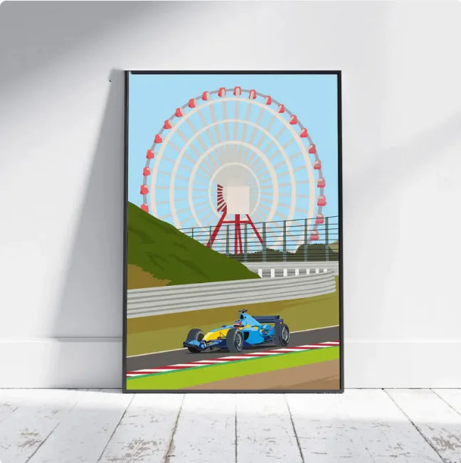 F1 Racing Canvas Art Print